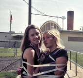 Horny girls cuffed and taped up