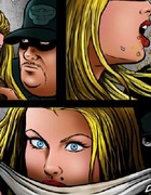 Slave girl comics. Blonde busty slave girl humiliated in the toilet!