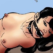 Sado comic. Hunter sets a trap for the girls in a forest and then fucks them.