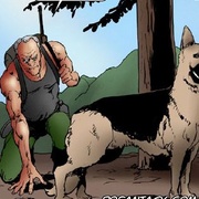 Sado comic. Hunter sets a trap for the girls in a forest and then fucks them.