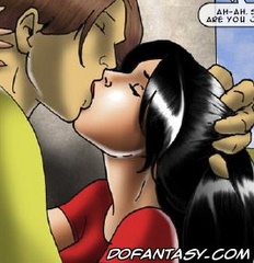 Slave comics. A couple of naked girls have a pony.