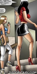 Bondage toons. A new victim of sexual games.