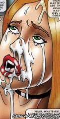 Bdsm cartoons. Ah-hah such a sore loser! Ah gwenne, you are still such a tight fit. That pencildick did no damage here eh?