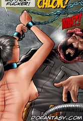 Slave girl comics. The girl who fucks and held captive a month ran away, but how long ...?
