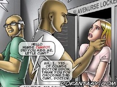 Sado comic. Hello nurse CUMpot. did you miss ,me little cunt?