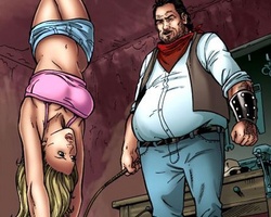 Hot blonde beauty captured and roped by - BDSM Art Collection - Pic 5
