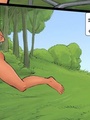Sexy redhead slave girl hanged upside - Picture 1
