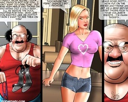 Super cute blonde babe gets her clothes - BDSM Art Collection - Pic 1