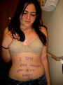 Amateur BDSM and body writing is to make - Picture 6