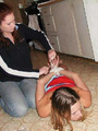 Amateur sex slaves tied up and showing - Picture 12
