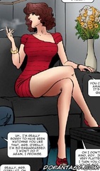 Slave art. A neat butt mom is very beautiful in that red dress.