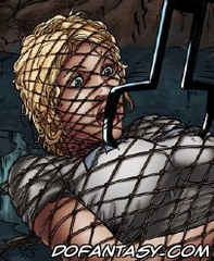 Submission. Woman caught in the net ...