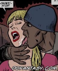 Adult bondage comics. Bad guy tore the girl's blouse, and there seemed huge breasts.