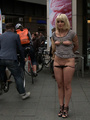 Blonde gagballed slave chick geys - Picture 4
