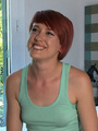 Redhead collared slave chick enjoys - Picture 1