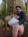 Hot blonde spanked in the forest with - Picture 9