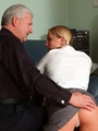 Blonde school cutie in uniform spanked - Picture 16
