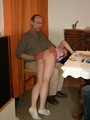 Spanked for bad table manners in front - Picture 14
