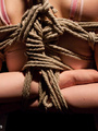 Tied up blonde slave in rough bondage - Picture 3