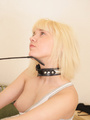 Yummy blonde slave girl gets collar on - Picture 11