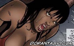 Bondage toons. The Negro in love with a girl in the chest and never let it not.