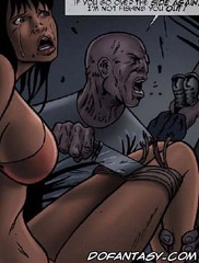 Bondage toons. The Negro in love with a girl in the chest and never let it not.