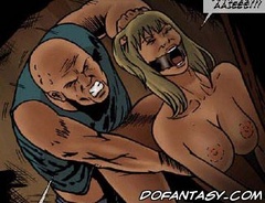 Bdsm cartoons. Bald guy section heifer under the night sky and began to mock her.