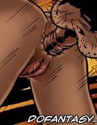 Sex slave comics. Hairy dick shoved into the anus blonde.