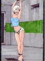 Bondage comics. Hot blonde with a - Picture 3