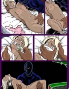 Submission comics. The bad guy put to sleep girl, bound her and took her
