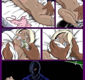 Submission comics. The bad guy put to sleep girl, bound her and took her