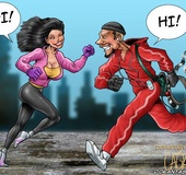 Slave comics. White girls sold at the slave market as slaves!