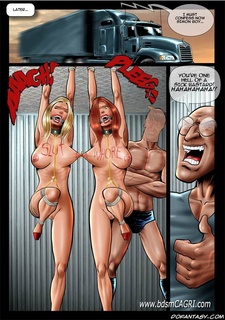 Bdsm comics. Two busty american  girls captured by cruel venezuelan!