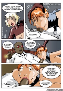 Free bdsm comics. Look into my eyes and smile! Aren't you happy to suck such a big cock?