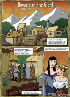 Sado comic. The Giant announced that he would take the two most beautiful maidens each month...