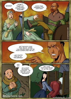 Sado comic. The Giant announced that he would take the two most beautiful maidens each month...