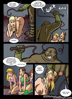 Bondage cartoons. Worship my big fat cock! He's your real master!