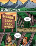 Bdsm cartoons. Two travellers alone in the forest...