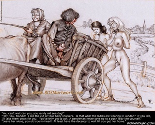 Bdsm cartoons. You're mine, my hearties! And I always mark my own slaves with fire!