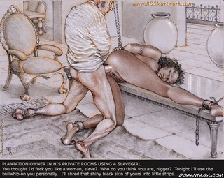 Submission art. Slave beeing selected by the wife of of the plantation owner!