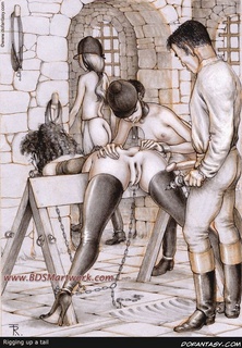 Bdsm art. A new pony girl trained...