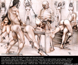 Bondage art. You won the contest, blondie...you'll get the fuck of your life....