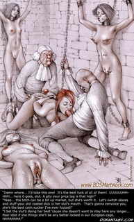 Submission art. Those dog's cages are very convenient for a quick fuck! Funny, don't you think?