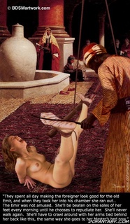 Slave cartoons. We'll keep that proud white face pressed tight against our wooly pussies day and night!