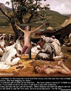 Bdsm cartoons. The slave had been on the cross for more than five hours!