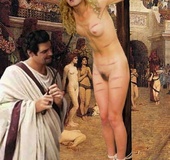 Bondage cartoons. Roman slaves sre gonna be eaten by lions on the arena!