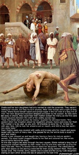 Submission art. Sheila found herself naked and srpead-eagled in the full view of a long line of men!