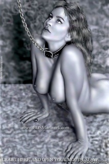 Slave comics. Crawl here and open your mouth wide, slave...