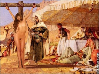 Slave girl comics. Slave girl crucified in the desert and spanked by her cruel Master!