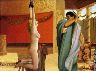 Bondage comics. Captured Rome slaves suffer great pain!